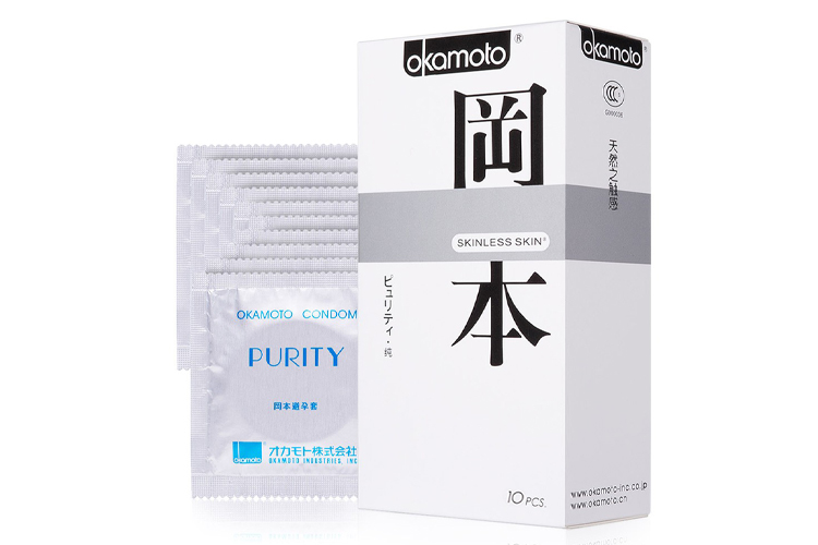 OKAMOTO CONDOMS-10 PURE (WHITE)