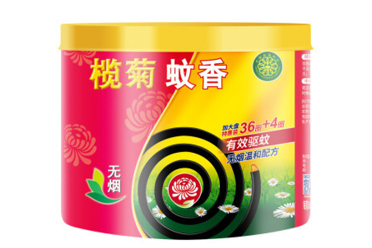 LANJU BRAND BLACK MOSQUITO COIL LARGE PLATE (NON-SMOKE TYPE)